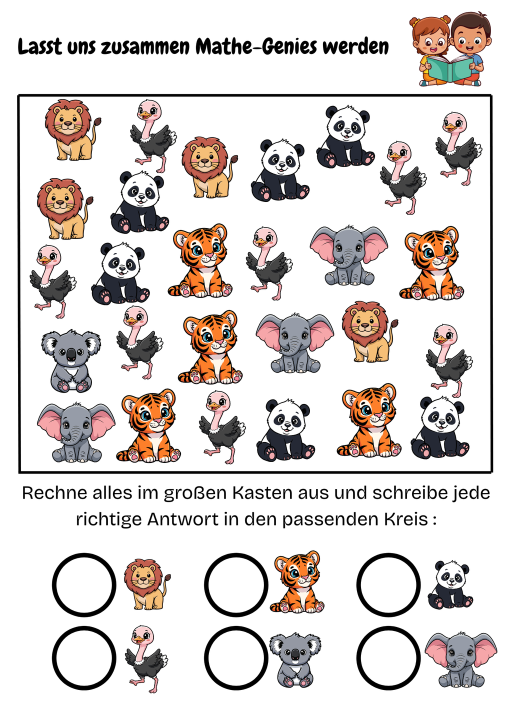 Mathe lernen mit Spaß – 43 Seiten Sofort-PDF für die Vorschule