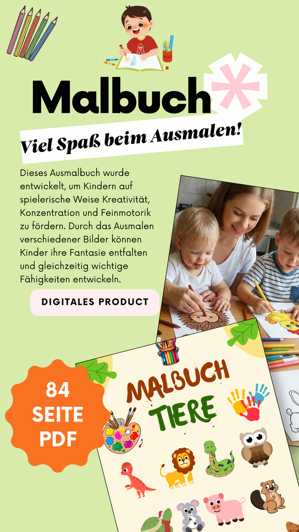 84 Seiten Mal-Magie: Das Mega-Bundle für kleine Künstler
