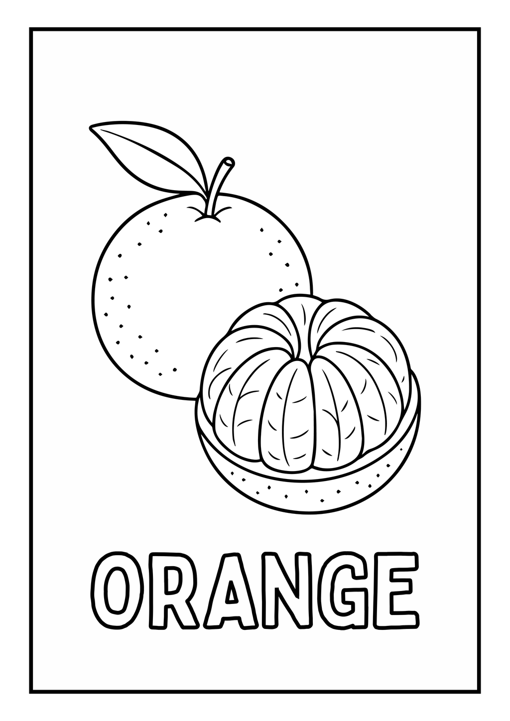 Süßes Obst-Malbuch für kleine Künstler – 22 Seiten PDF