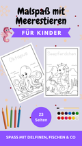 23 Seiten Unterwassermagie für Vorschulkinder – Sofort-Download