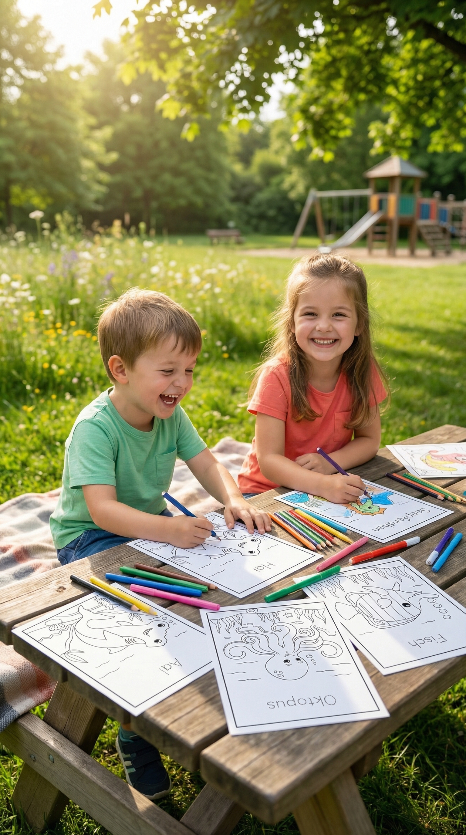 23 Seiten Unterwassermagie für Vorschulkinder – Sofort-Download
