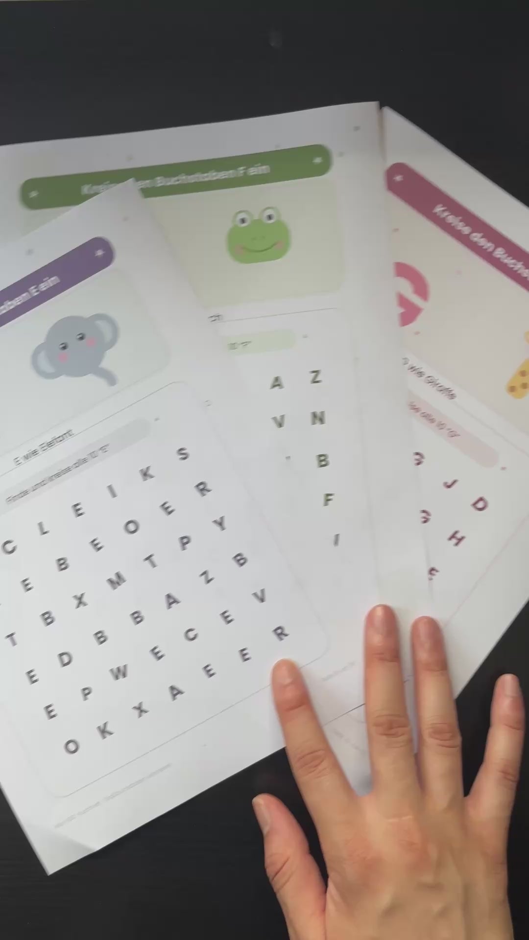 Buchstaben Einkreisen Vorschule | ABC Suchspiel für Kinder